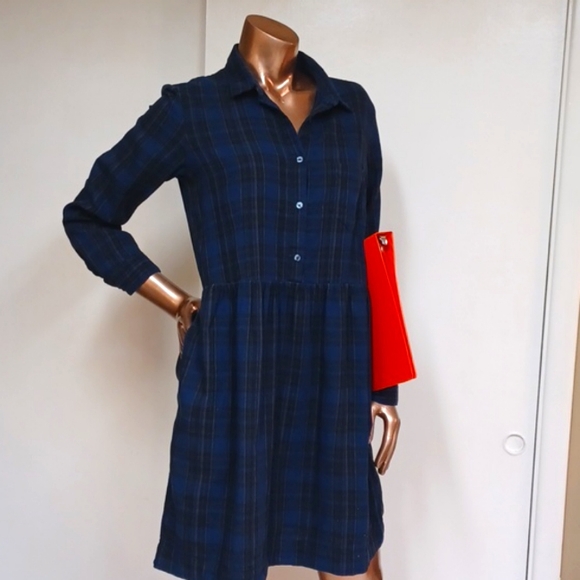 GAP Dresses & Skirts - Gap Plaid Back to School Shirt Dress